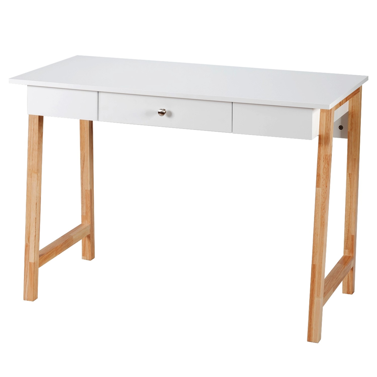 Costway Schreibtisch mit Schublade 106 x 50 x 75 cm Eiche günstig online kaufen