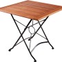 Quadratischer Teak-Klapptisch aus dem 5-teiligen Gartenmöbel-Set Wien von Garden Pleasure.