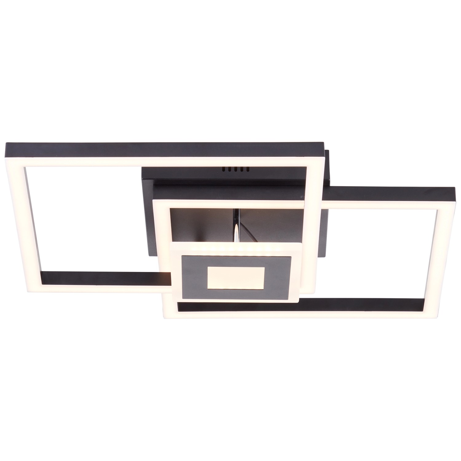 Brilliant LED-Deckenleuchte Lenora Schwarz 40 cm x 40 cm