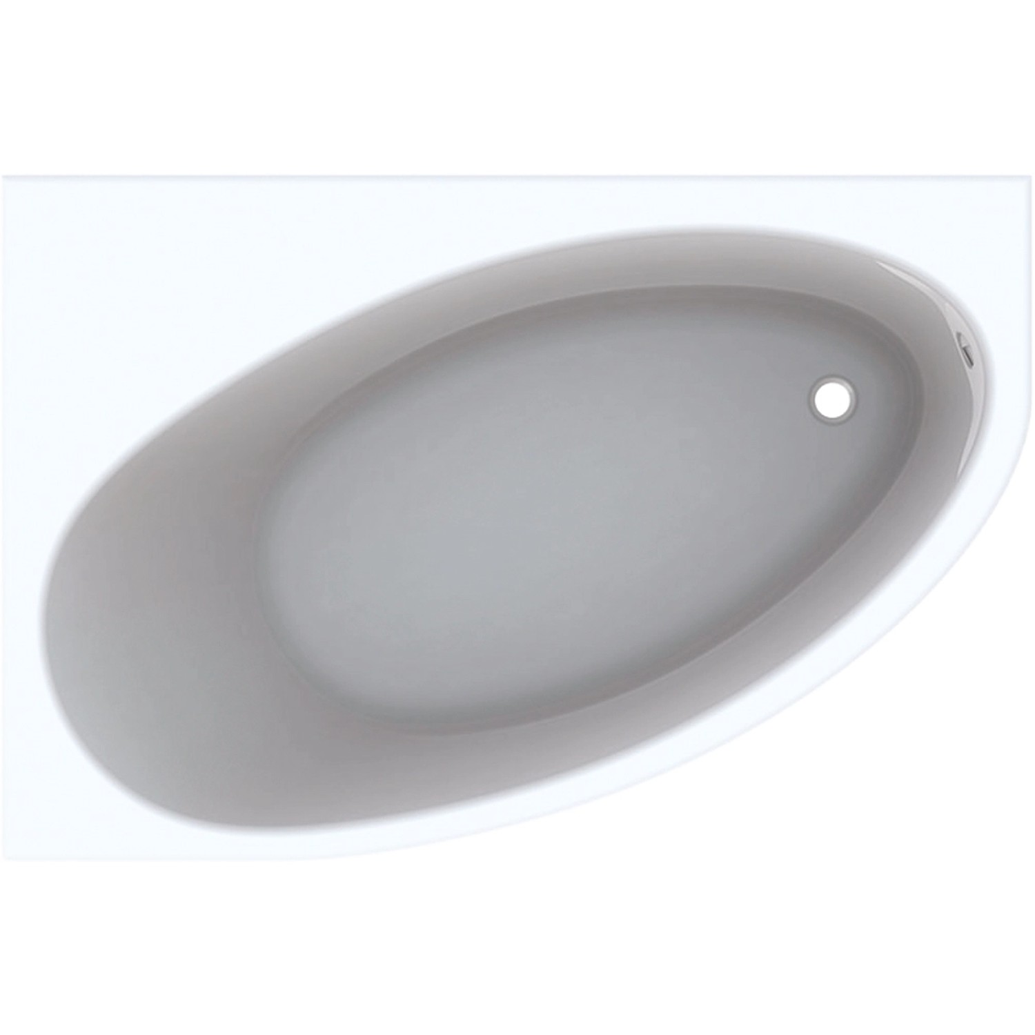 Geberit Eckbadewanne Renova 150 cm Weiß Rechts