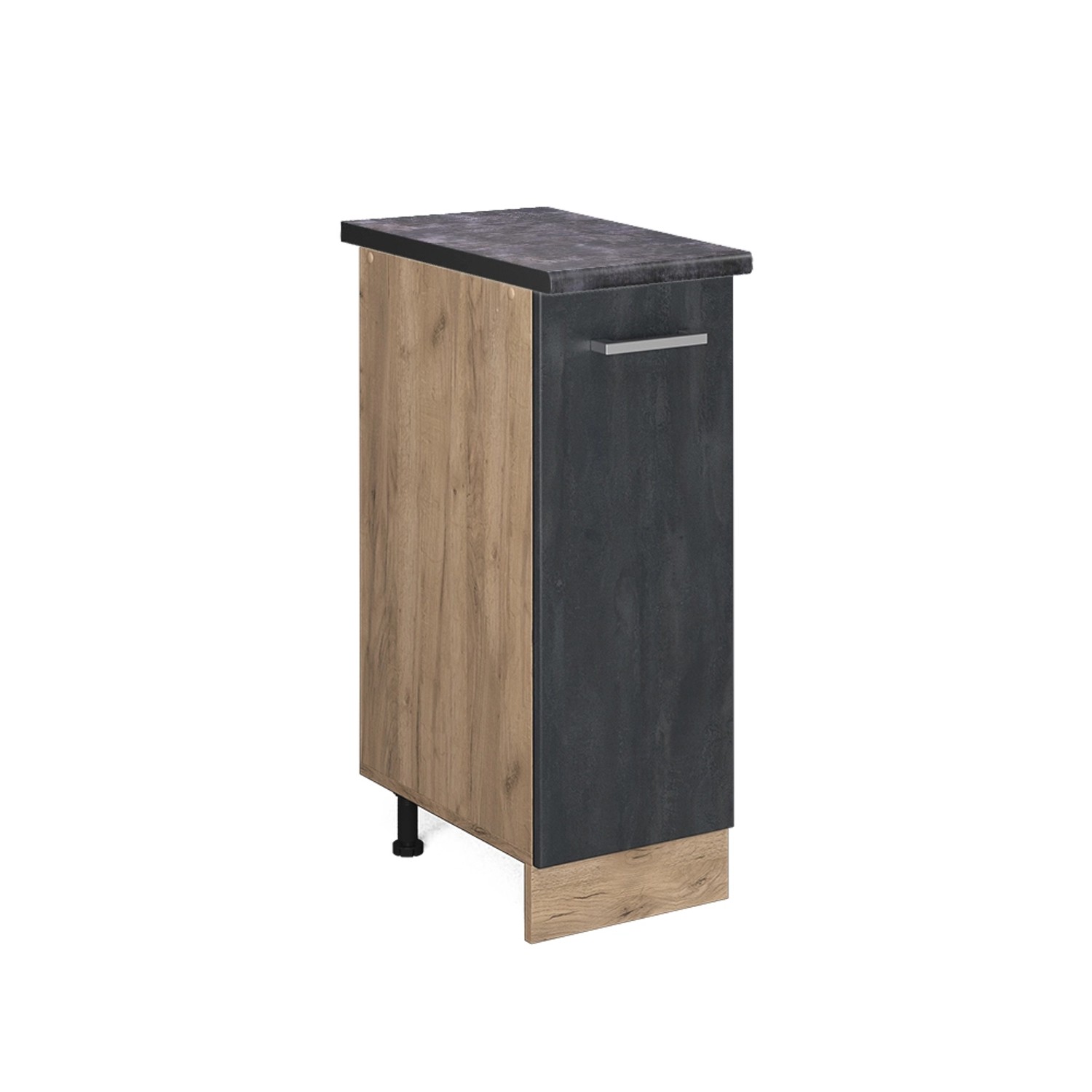 Vicco Apothekerschrank R-Line Medizinschrank für die Küche Schwarz Beton 30 günstig online kaufen