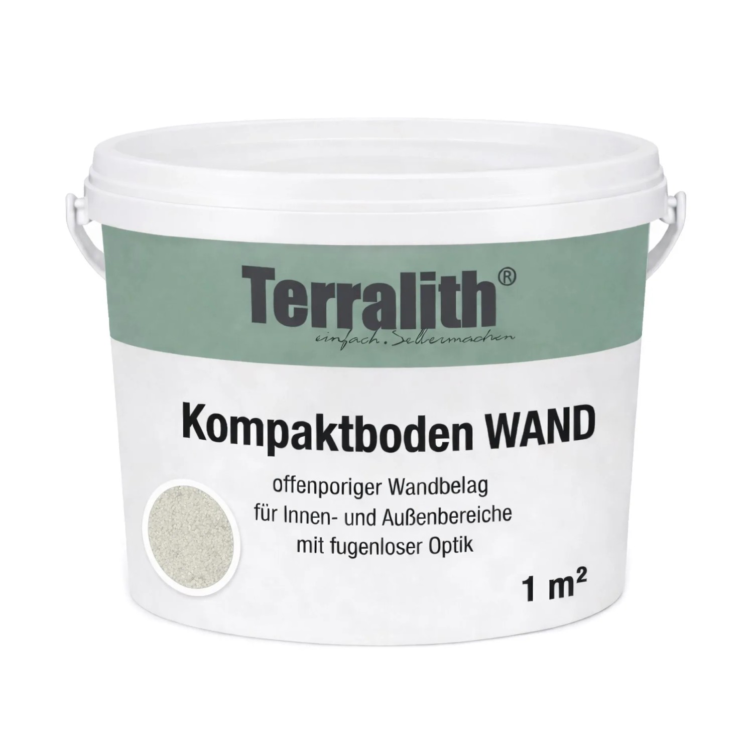 Terralith Kompaktboden Wand Bianco für 1 m²