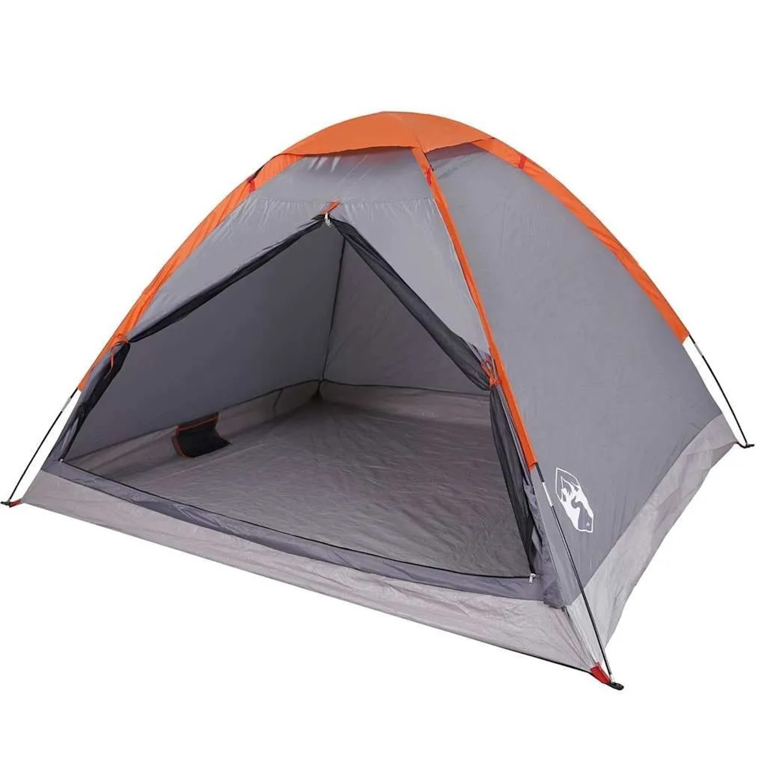 vidaXL Kuppel-Campingzelt 4 Personen Grau und Orange Wasserdicht 94764 günstig online kaufen