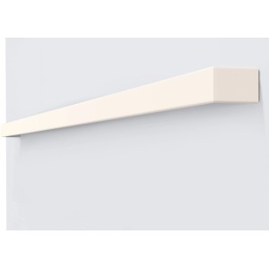 Weiße Dekor Laufschiene für Schiebetüren, zur Wandmontage.