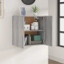 Grauer Wandschrank Sonoma (60x30x60 cm) aus Holzwerkstoff, ideal für Büro und Wohnraum.