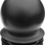 Zaunkappen aus Kunststoff Tiefschwarz Kugelform für Rundpfosten Ø 60 mm