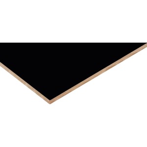 Schwarze MDF-Platte (285x210x1,9 cm) für Möbelbau & Regalböden.