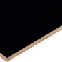 Schwarze MDF-Platte (285x210x1,9 cm) für Möbelbau & Regalböden.