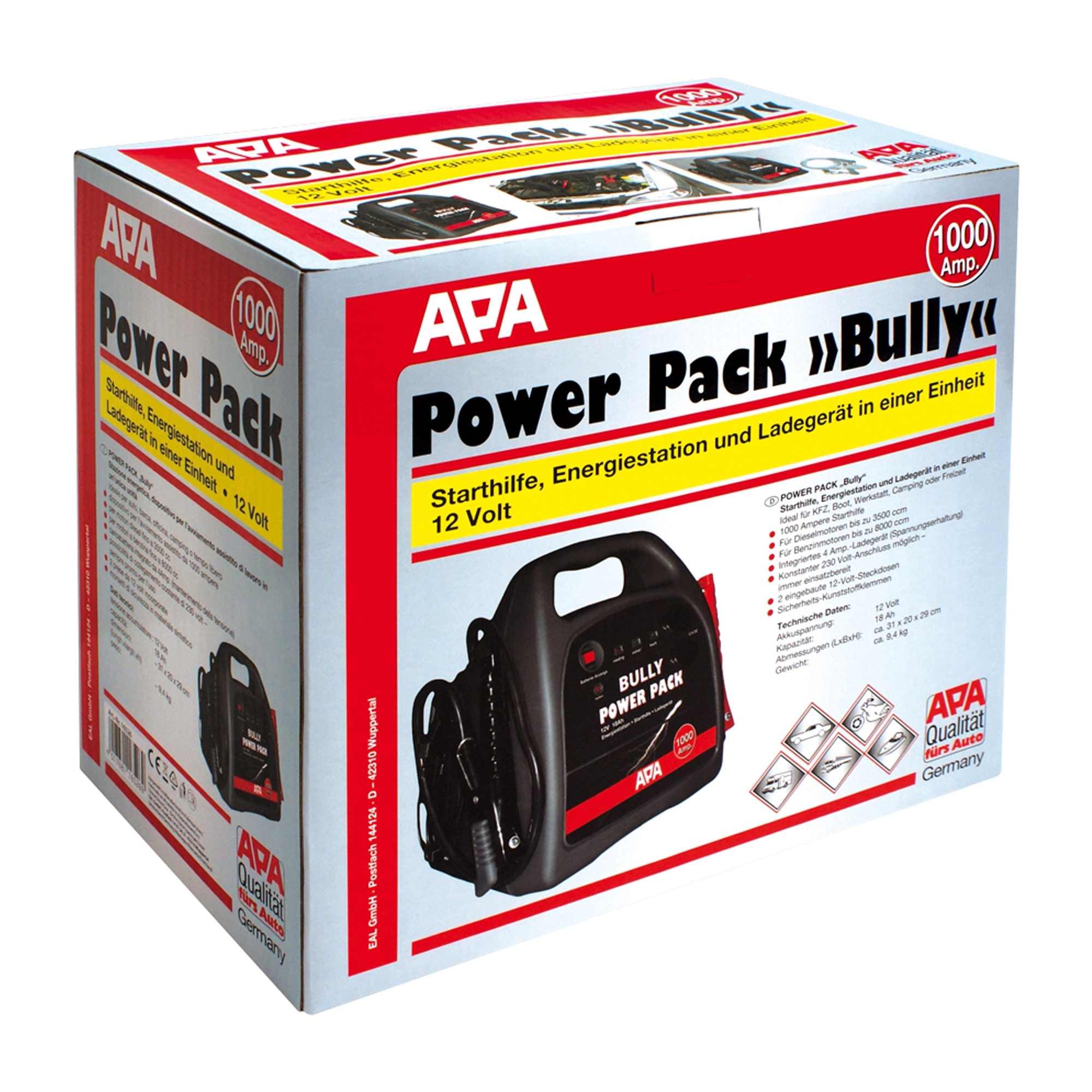 Apa Autobatterie-Starthilfe Powerpack Bully 1.000 A kaufen bei OBI