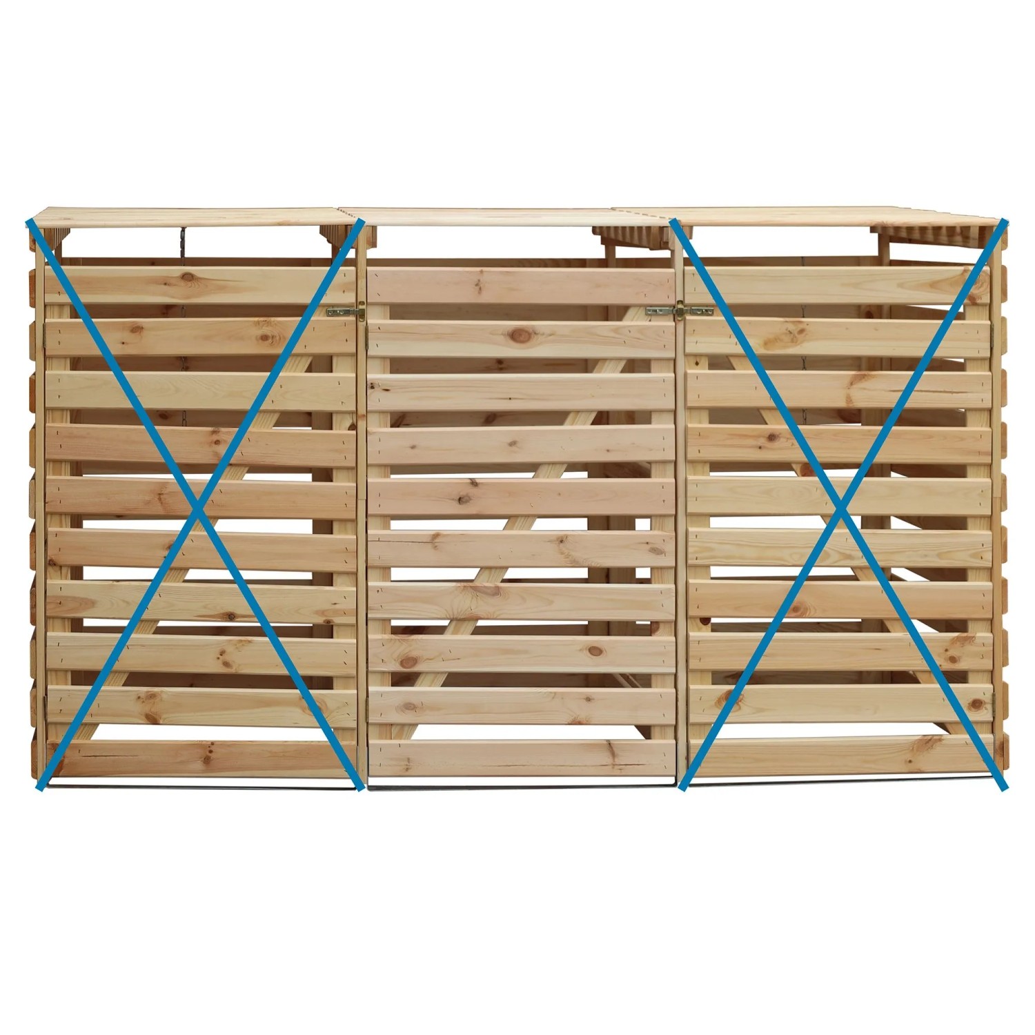 Promadino Erweiterungsbox Vario V Lärche 122 cm x 92 cm x 70 cm Natur FSC®