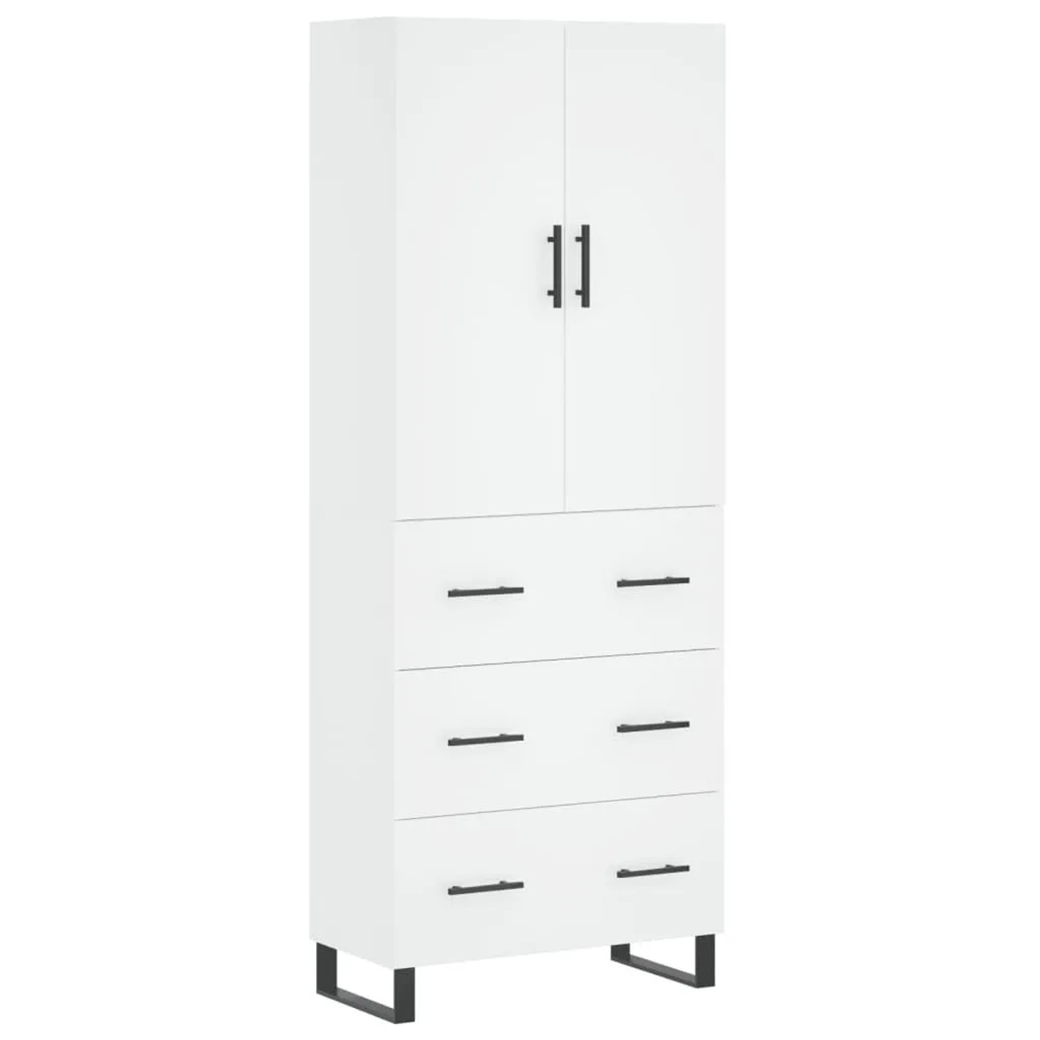 vidaXL Highboard Weiß 69,5x34x180 cm Holzwerkstoff 3195867 günstig online kaufen