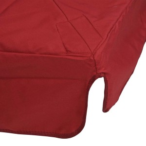 Roter MCW Ersatzbezug für Sonnenschirm 3x4m mit Flap, Detailansicht.