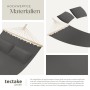 Tectake Hängematte Eden Mit Spreitzstäben  Für 2 Personen Strapazierfähiger Stoff  325 x 150 x 2 50 cm Dunkelgrau_4