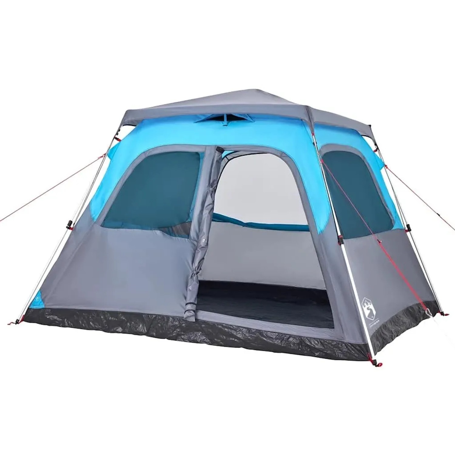 vidaXL Kuppel-Familienzelt 6 Personen Blau Quick Release 4004234