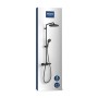 Grohe Vitalio Start 250 Duschsystem, schwarz matt, mit Kopf- und Handbrause, Thermostat.