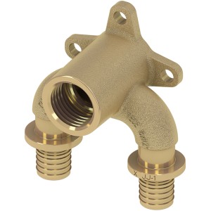 Teceflex U-Doppelwandscheibe 16 mm aus Siliziumbronze für Gewindefittings.