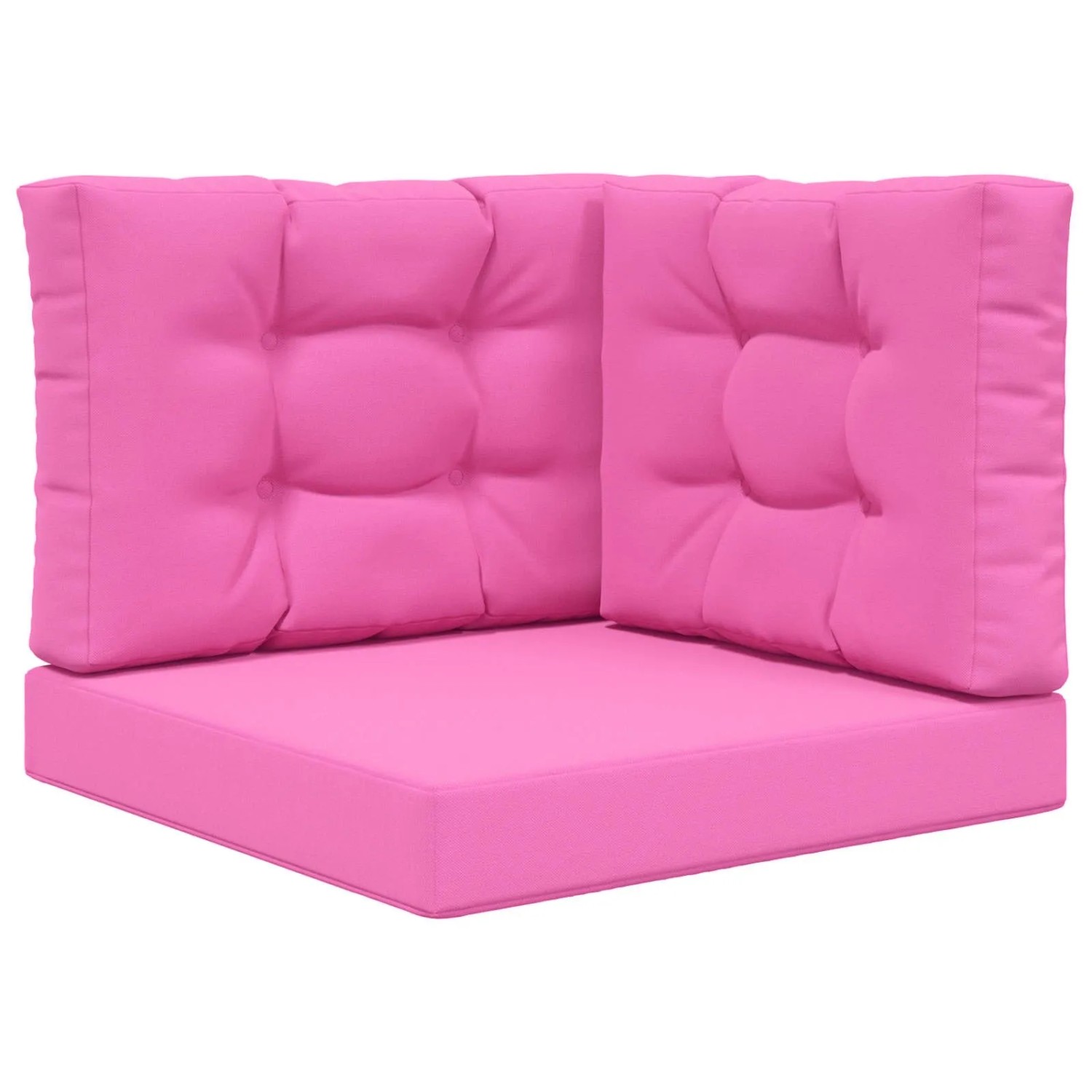 vidaXL Sofakissen für Draußen 3-Tlg Rosa Polyester 900776
