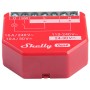 Shelly Smart-Relais 1PM Gen4 im 4er-Pack, rotes Gehäuse mit Anschlussdetails. Hausautomation.
