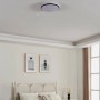 Moderne, schwarze LED-Deckenleuchte Expert Margidore (Ø 34cm) von Eglo für Feuchträume.