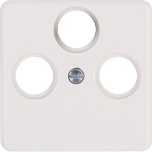 Kopp Antennenabdeckung 3-fach Milano Weiß für Antennendosen.