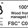 FSC®-Siegel: 100% Holz aus verantwortungsvollen Quellen für das OBI Holzschuhregal.