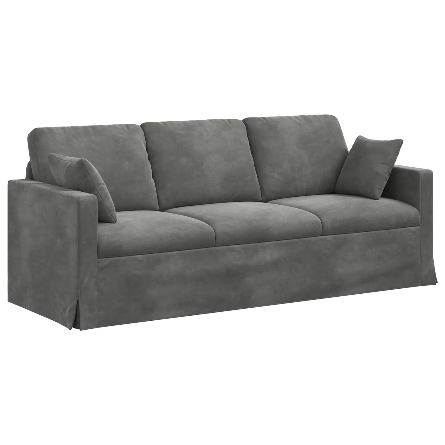 vidaXL Sofa Dunkelgrau 198 x 78 x 80 cm Samt 42024432