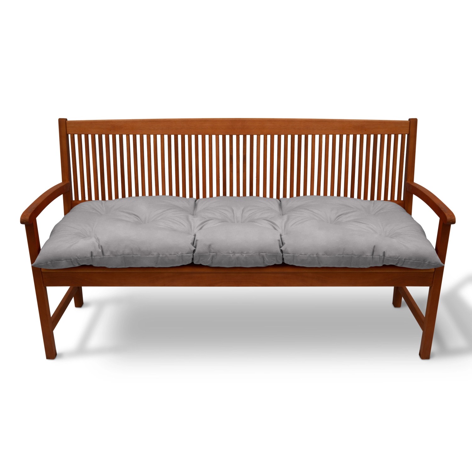 Beautissu Flair BK Bankpolster 100x50x8cm Hellgrau