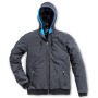 Puma Workwear Winterparka Champ Carbon, Größe L, wind- und wasserabweisend mit Kapuze und Reißverschlusstaschen.