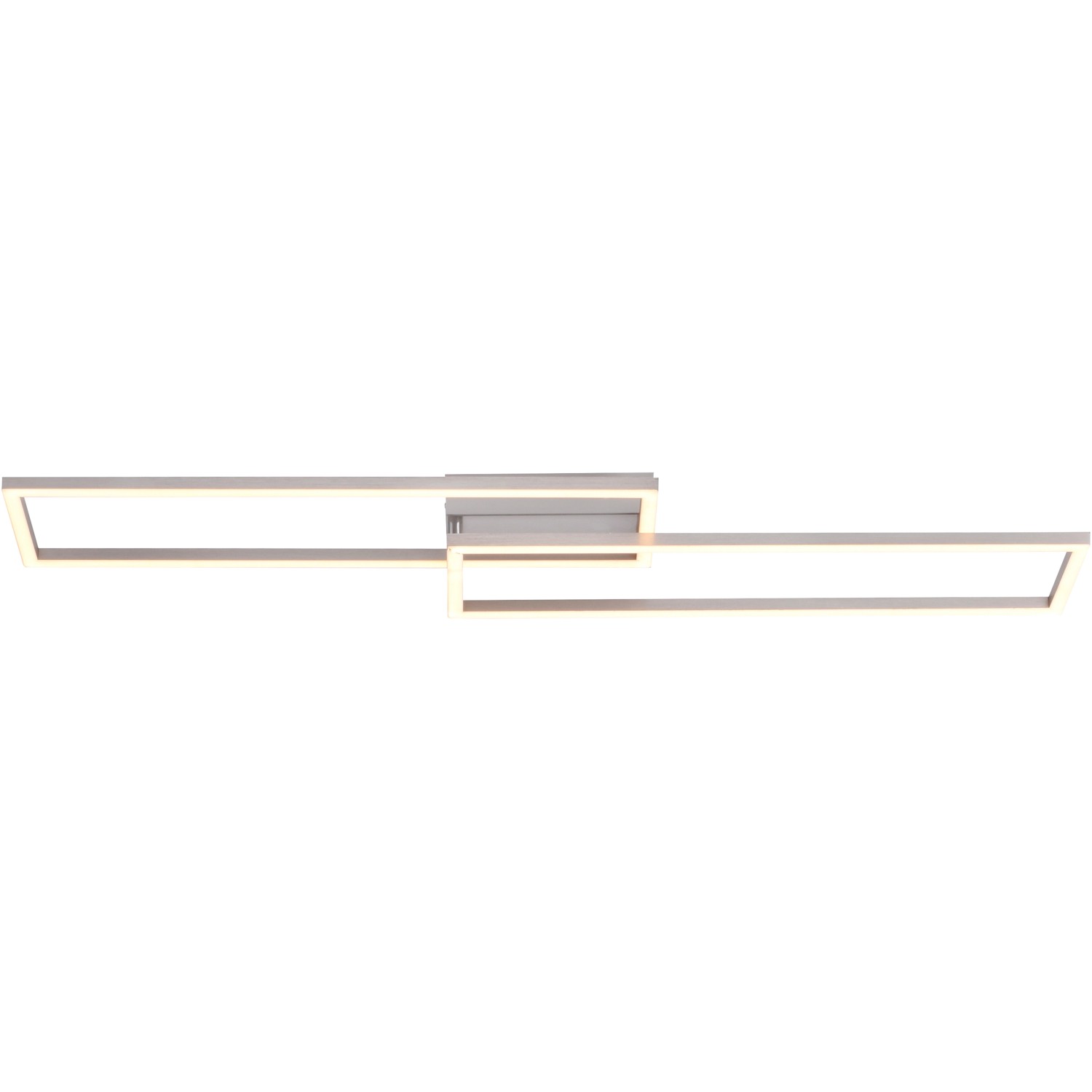 Just Light. LED-Deckenleuchte Iven Stahlfarben 92,4 x 22 cm