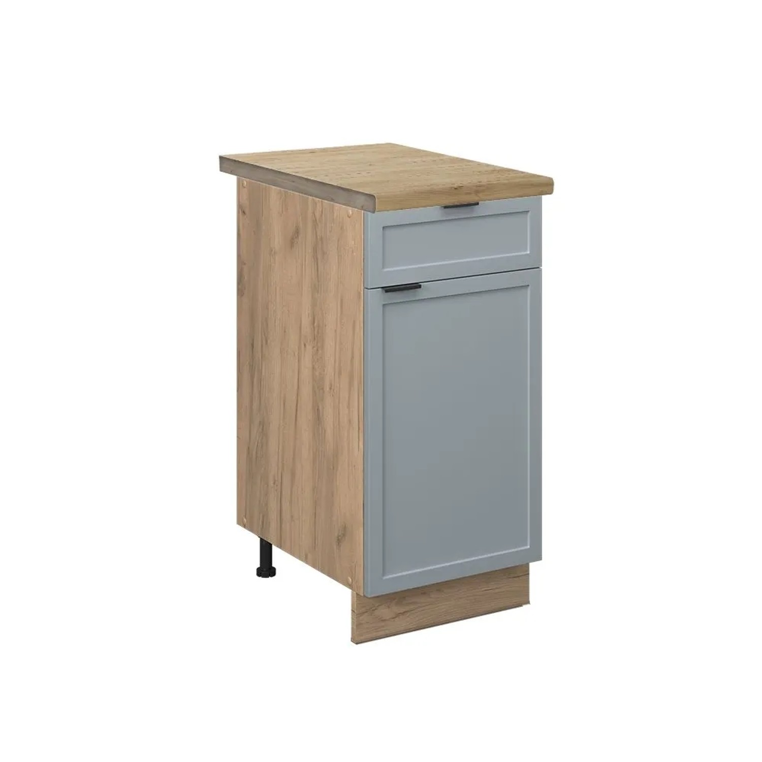 Vicco Küchenunterschrank Fame-Line HellBlau-Grau 40 x 82 AP Eiche Art Nr 50746