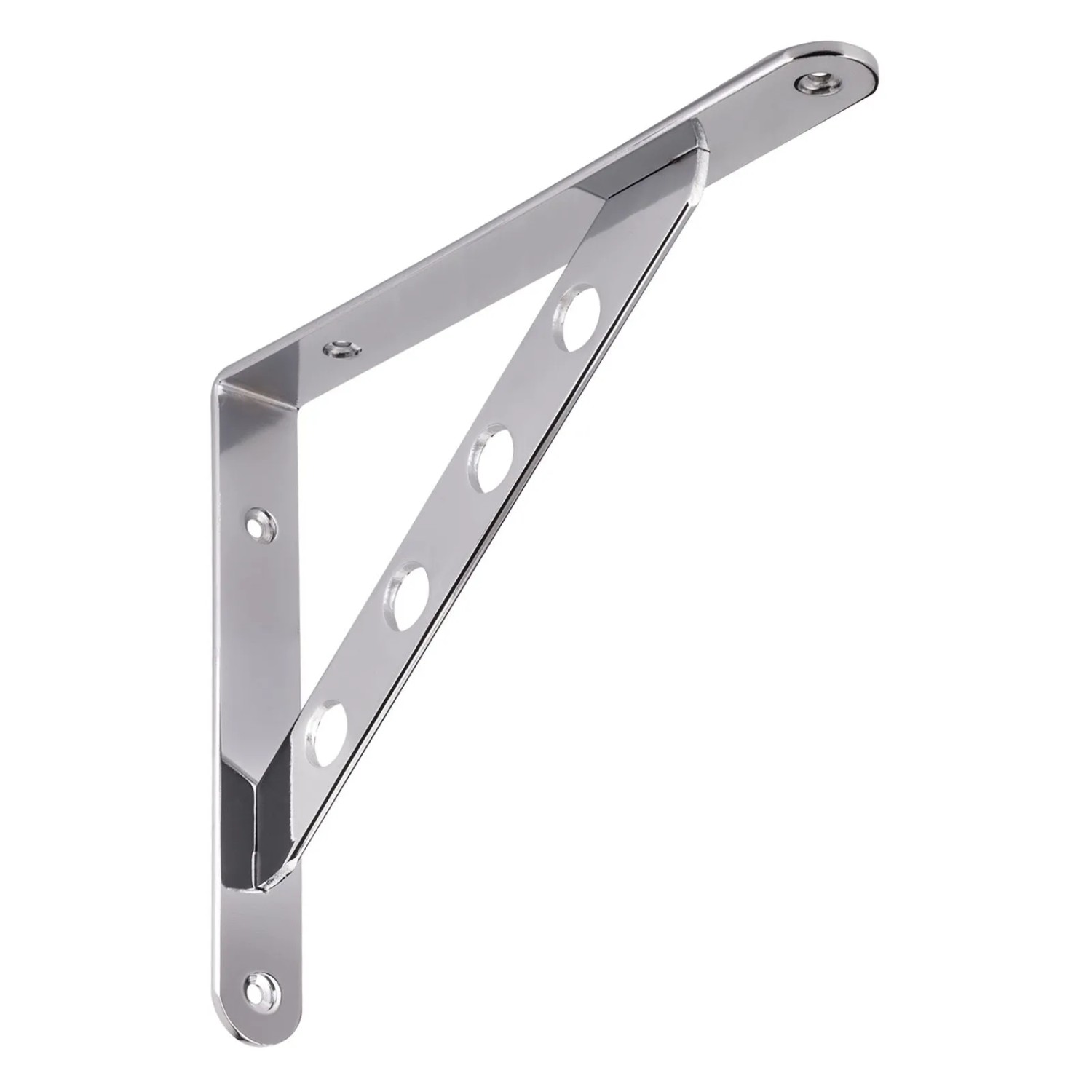 SOTECH 1 Paar Garderobenkonsolen Regalbodenträger RK02 Chrom Poliert mit Kleiderbügelaufhänger