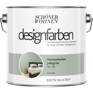 Dose Schöner Wohnen Designfarben Harmonisches Jadegrün, matte, hochwertige Wandfarbe für Innenräume.