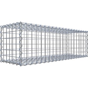 Gabiona Gabionenkorb, 30x100x30 cm, Maschenweite 5x5 cm, Drahtkorb für Einfassungen und Mauersysteme.