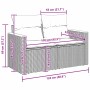 vidaXL Garten-Sofa-Set 8-tlg grau, Poly Rattan, mit Maßangaben. Ideal für Terrasse und Garten.