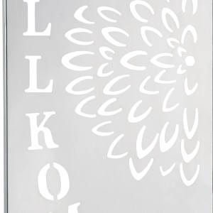 Dekoratives Metallschild "Willkommen" für den Garten, 20x100 cm.