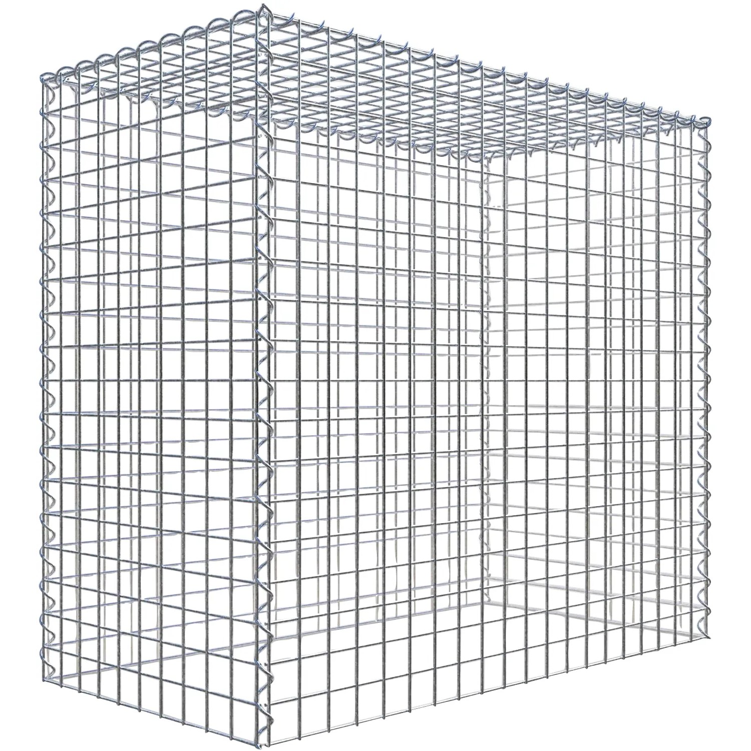 Gabiona Gabione-Anbaukorb Typ 3 90 x 100 x 50 cm Maschenw 5 x 5 cm
