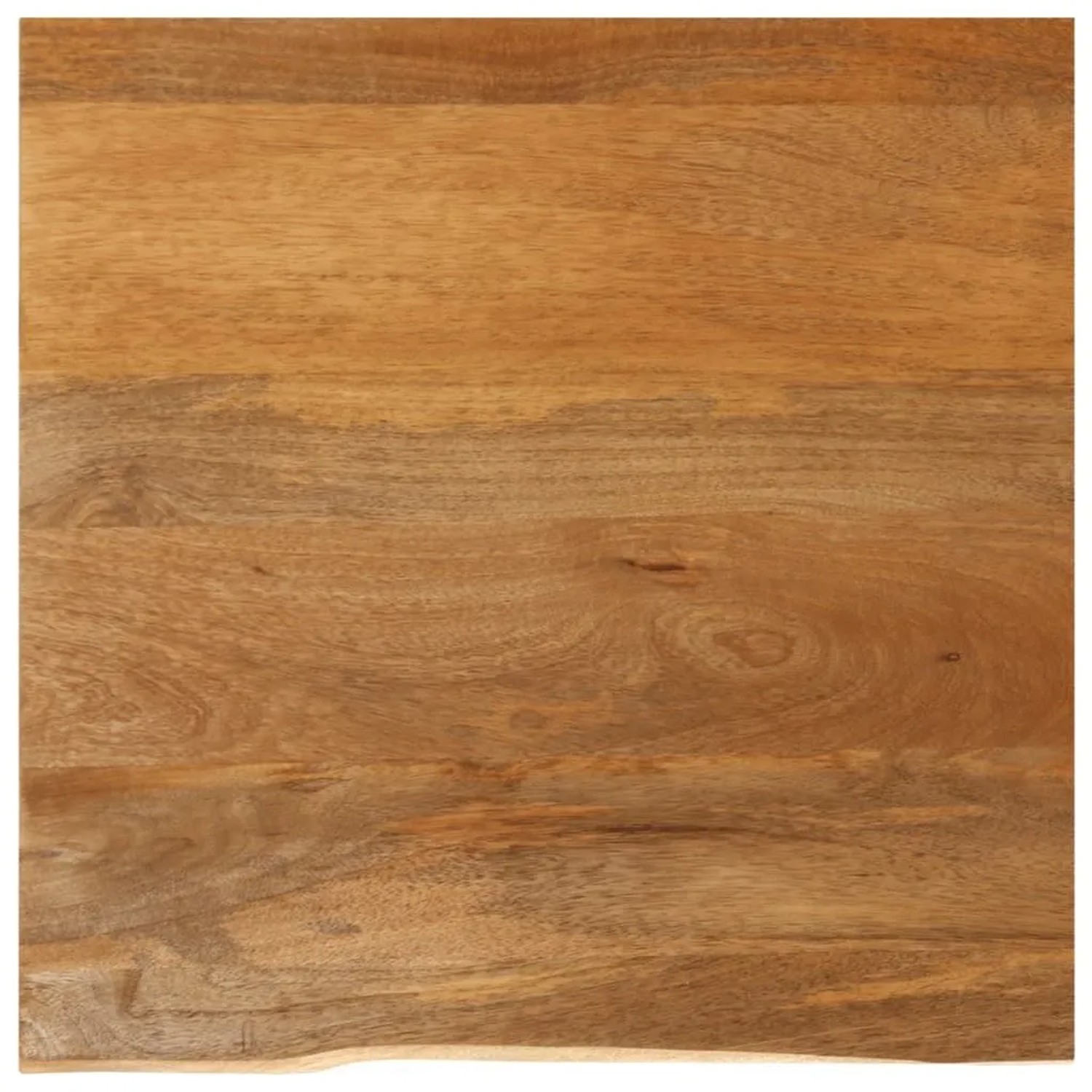 vidaXL Tischplatte mit Baumkante 40x40x3,8 cm Massivholz Mango 370582