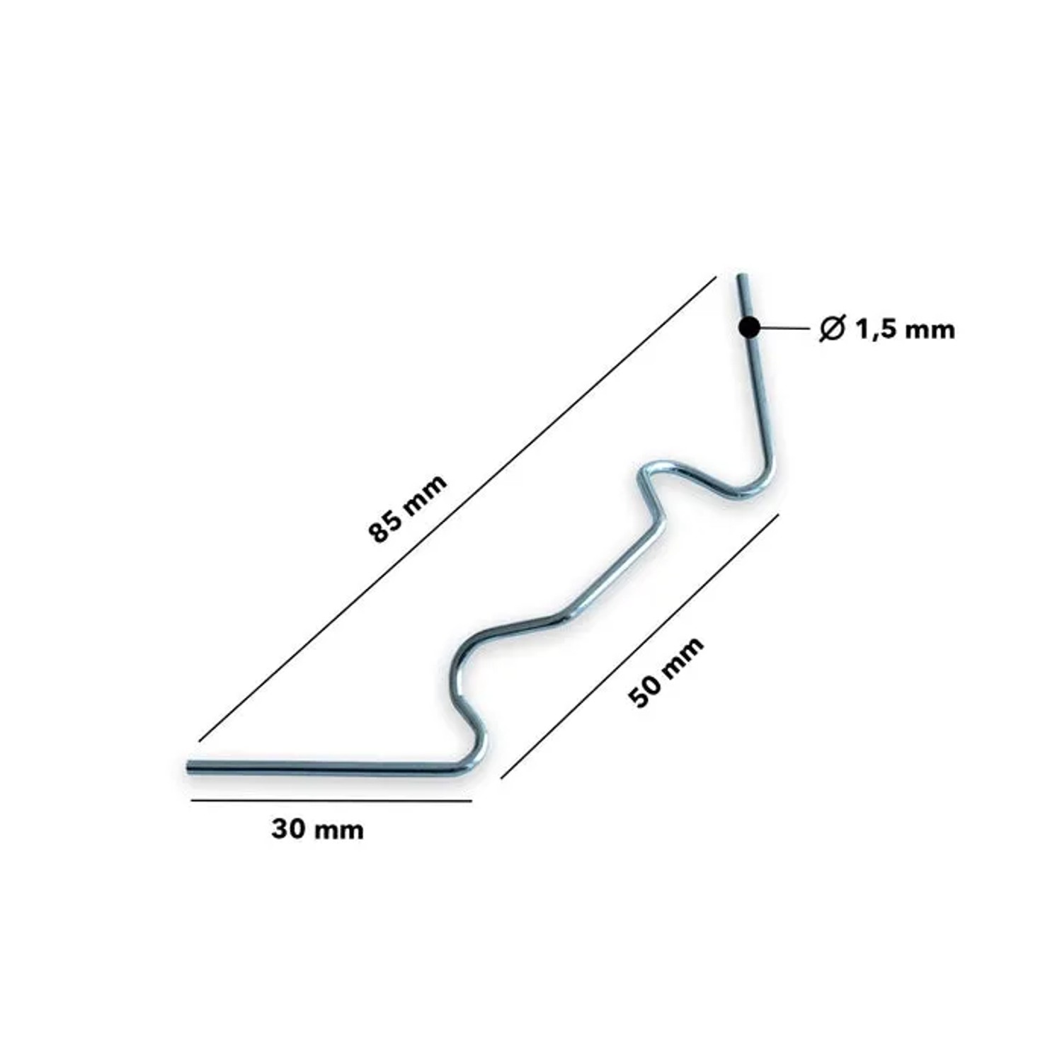 Karat Gewächshausklammer (8,5x3cm) für Doppelstegplatten, 20er Set.