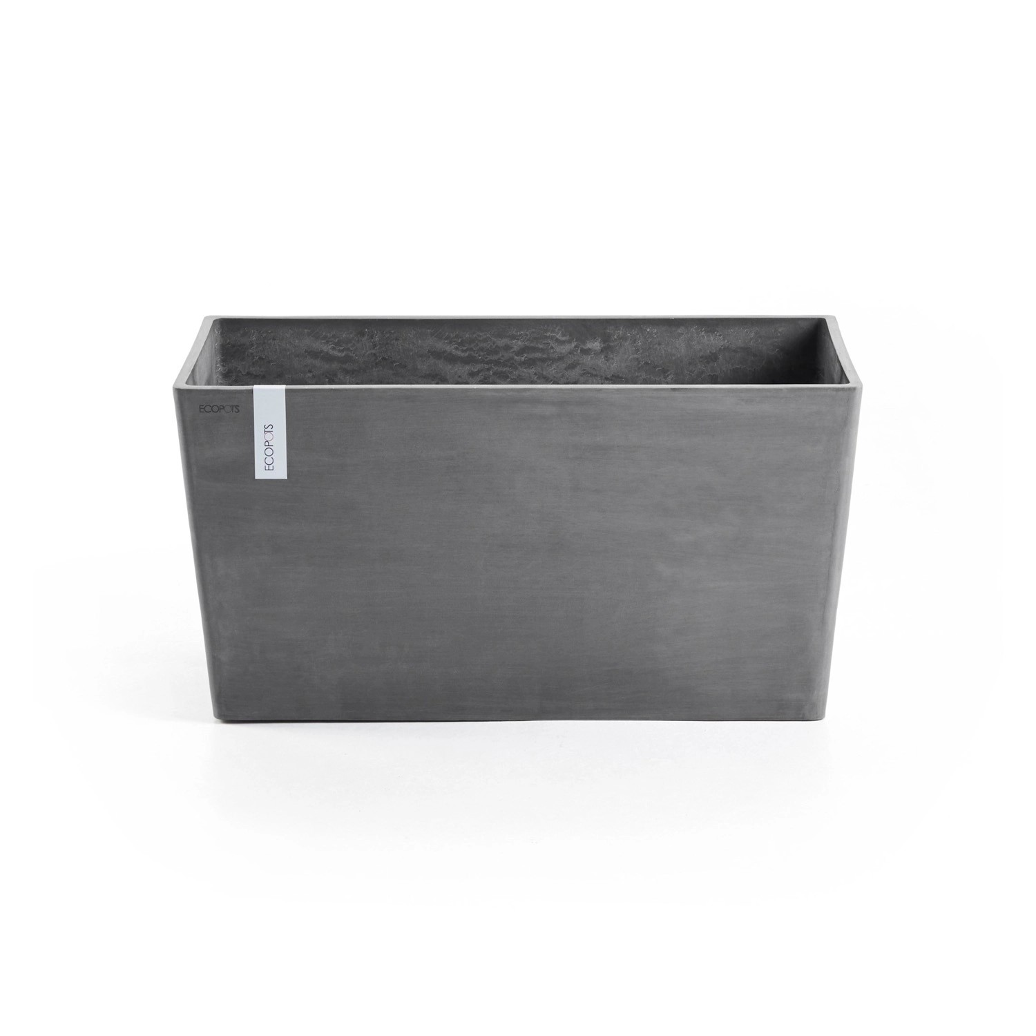 Ecopots Pflanztopf Paris Grau 80 cm x 38 cm x 40 cm