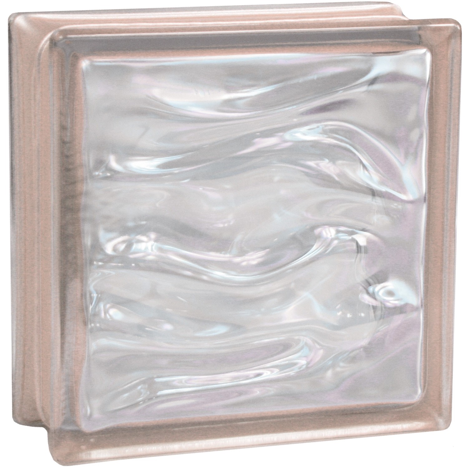 BM Glasstein Aqua Reflex Rosa 19 cm x 19 cm x 8 cm