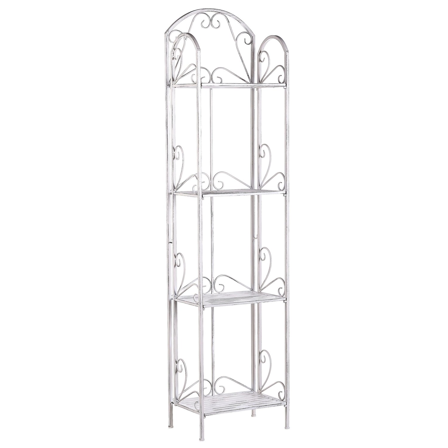 Beliani Badezimmerregal VALDIVIA Weiss 27x40x166 günstig online kaufen