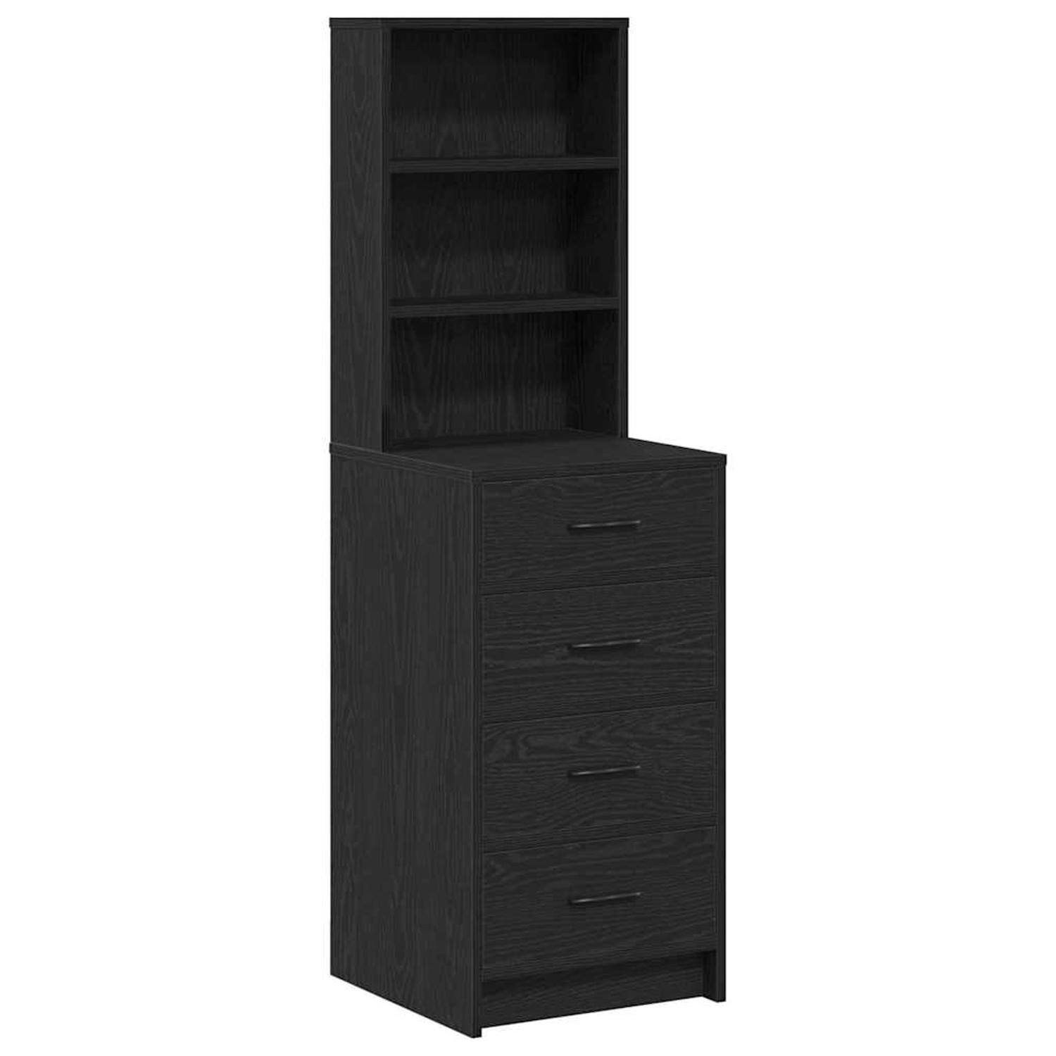 vidaXL Highboard Schwarze Eiche 40 x 41 x 135 cm Holzwerkstoff 865047 günstig online kaufen