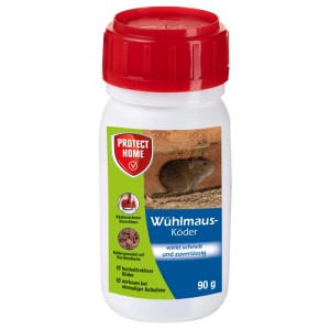 Protect Home Wühlmaus-Köder, 90g Packung. Köder mit Karotten-Anteil zur Wühlmausbekämpfung.