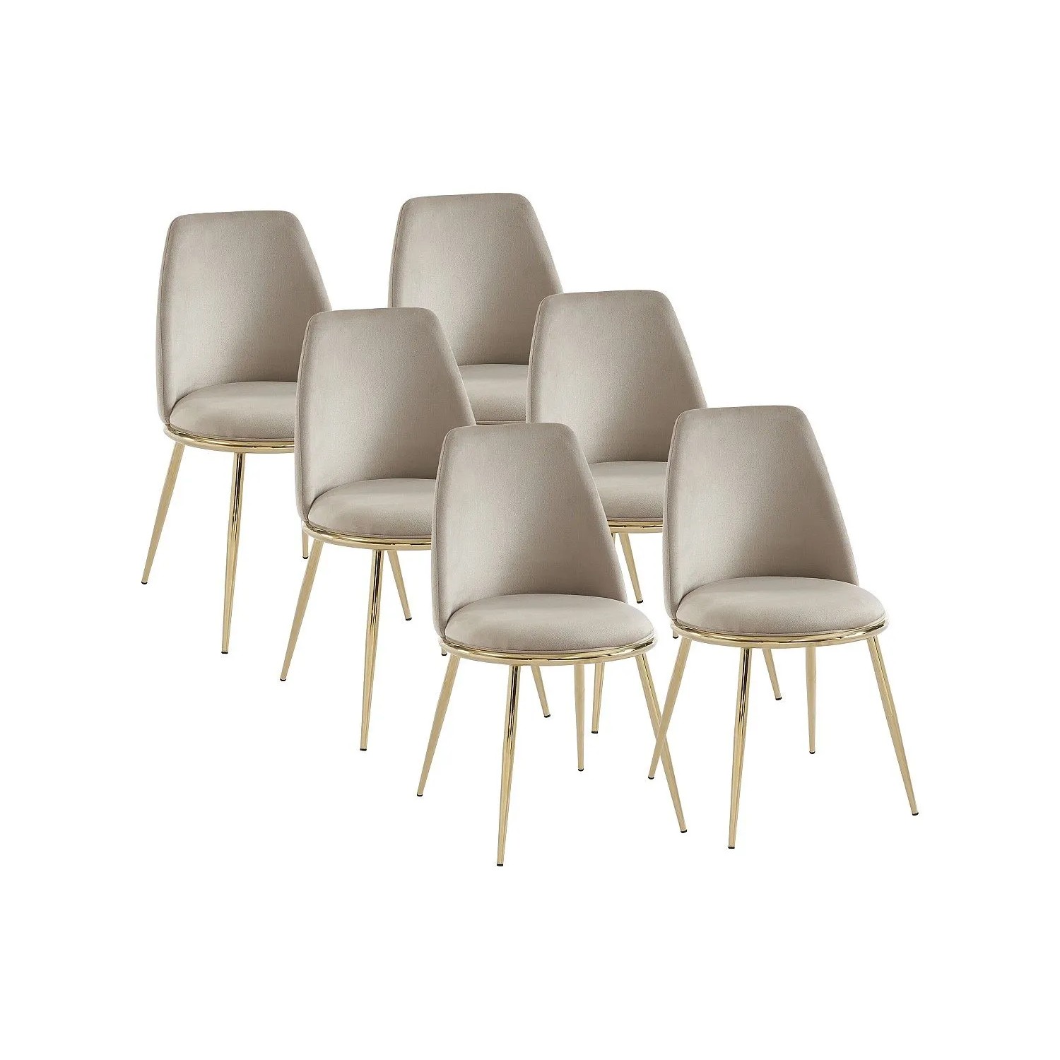 Vente-unique Stuhl Nebina Beige 48 cm