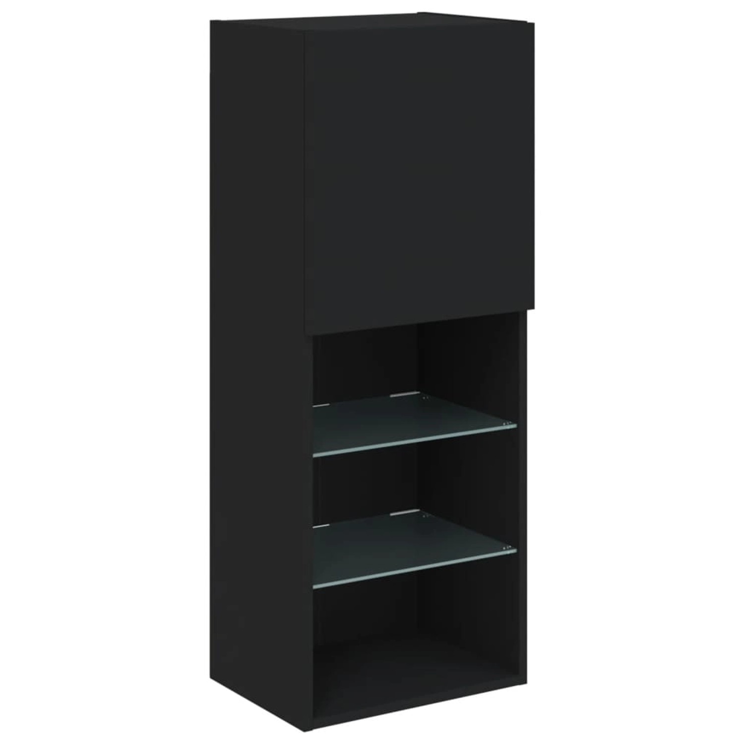 VidaXL TV-Schrank mit LED-Leuchten Schwarz 40,5x30x102 cm günstig online kaufen