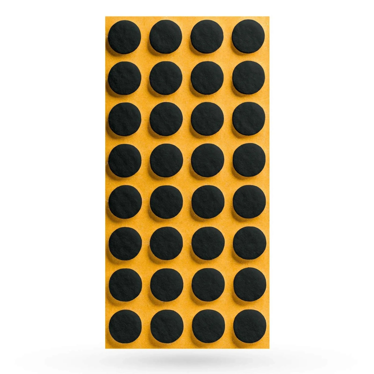 SOTECH 32x Filzgleiter Ø17 x 3 mm Selbstklebend Schwarz