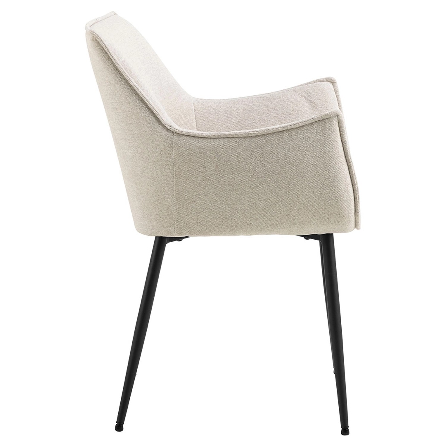 ebuy24 Bonita Esszimmerstuhl Mit Armlehnen Stoff Beige günstig online kaufen