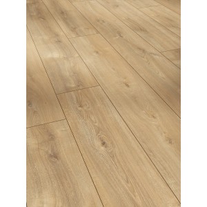 Parador Trendtime 6 Laminat, 9 mm, wasserfest, in heller Holzoptik verlegt.