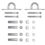2er Set AMANKA Schwerlast Befestigung für Schaukel & Hängesessel. Verzinkte Metallhaken, Schrauben, Dübel für Decke/Wand.
