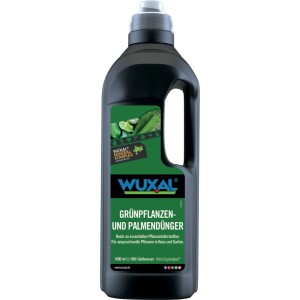 Flasche Wuxal Grünpflanzen- und Palmendünger 1 l für gesundes Wachstum.